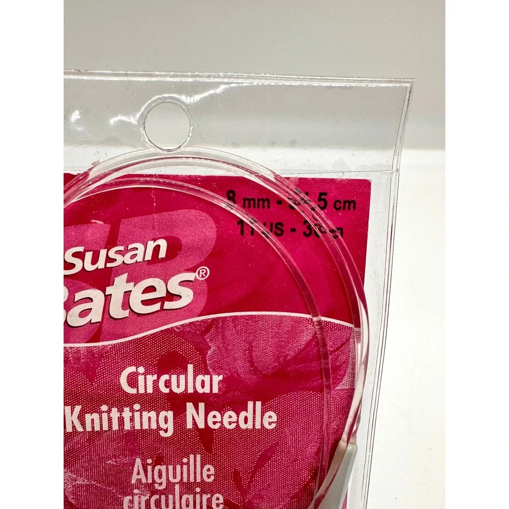 Susan Bates Circular Knitting Needles Lot Silvalume Silverado US 8 11 5mm 8mm